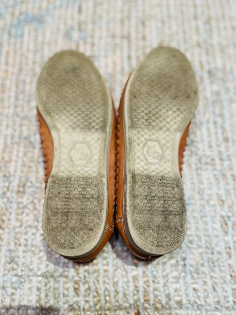 HipOppoTamus Vintage Tan Woven Leather Lace Huarache Oxfords Hand Made in Brazil